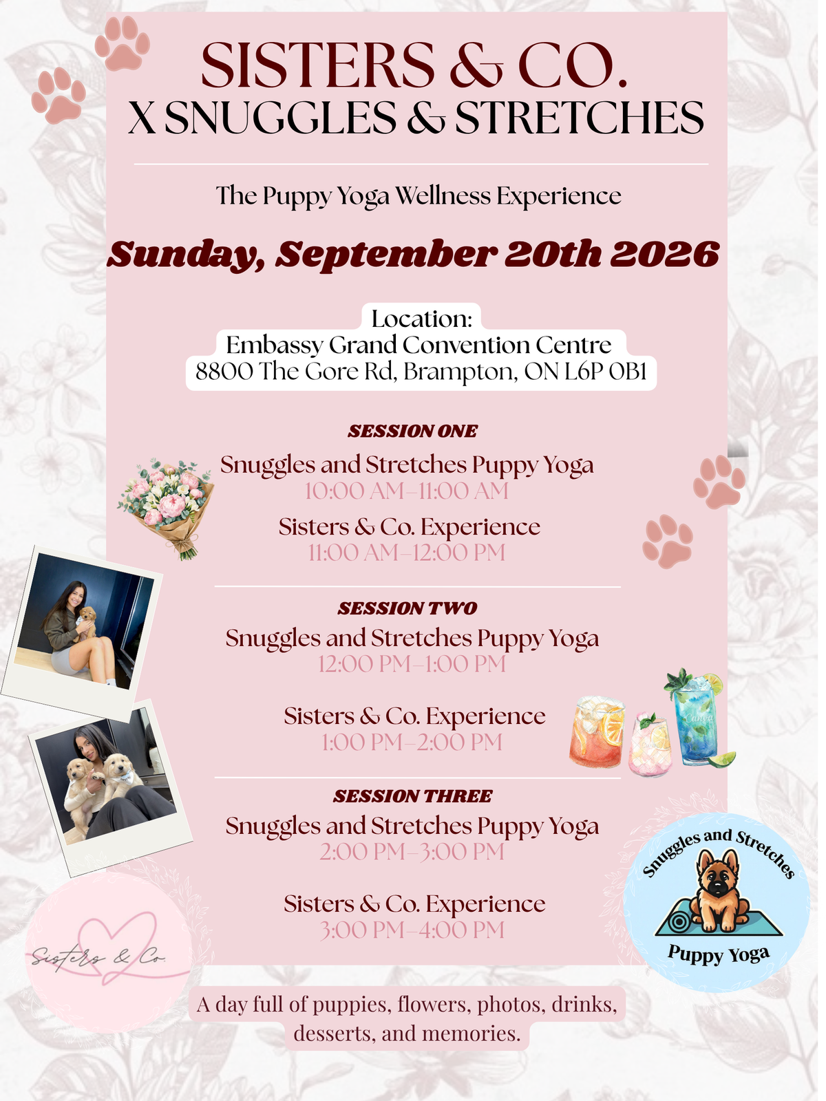 Brampton Puppy Yoga Event
